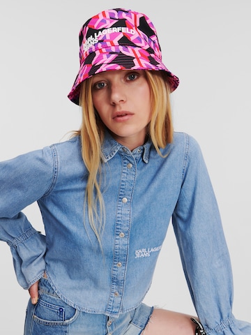 Cappello di KARL LAGERFELD JEANS in nero: frontale