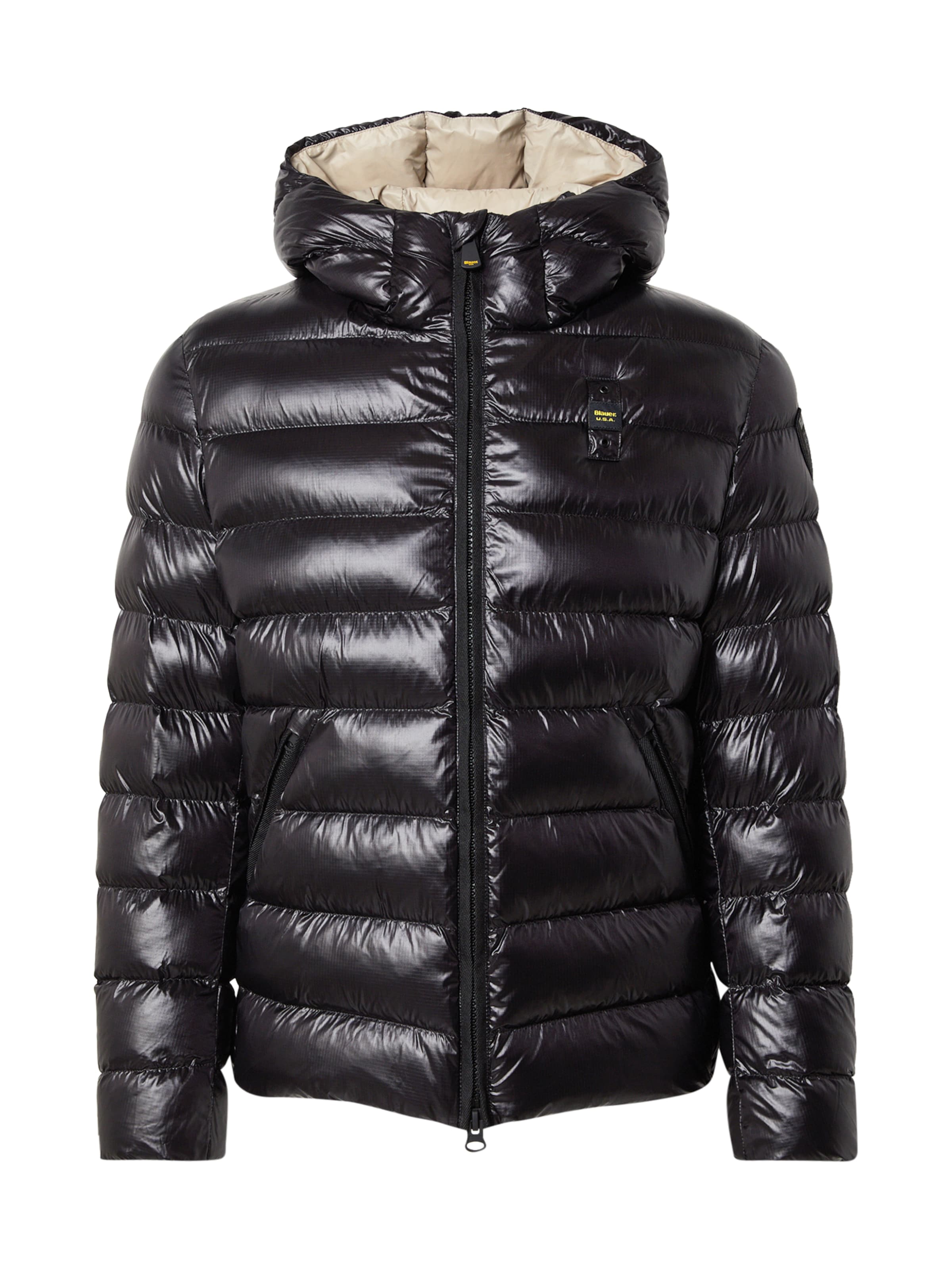 Blauer.USAZimska jakna 'ADAMS' - crna boja: prednji dio