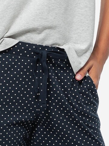 SCHIESSER Pyjama 'Organic Cotton' in Blau