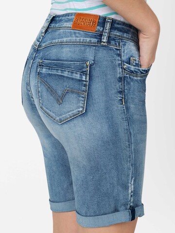 TIMEZONE Slimfit Shorts 'Nali' in Blau