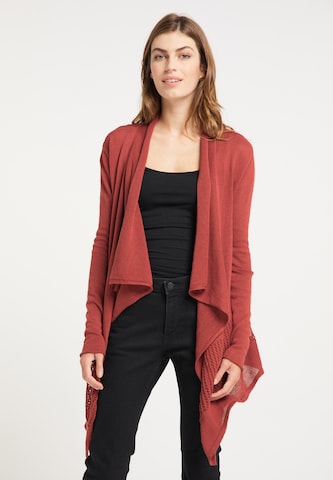 Usha Knit Cardigan in Red: front