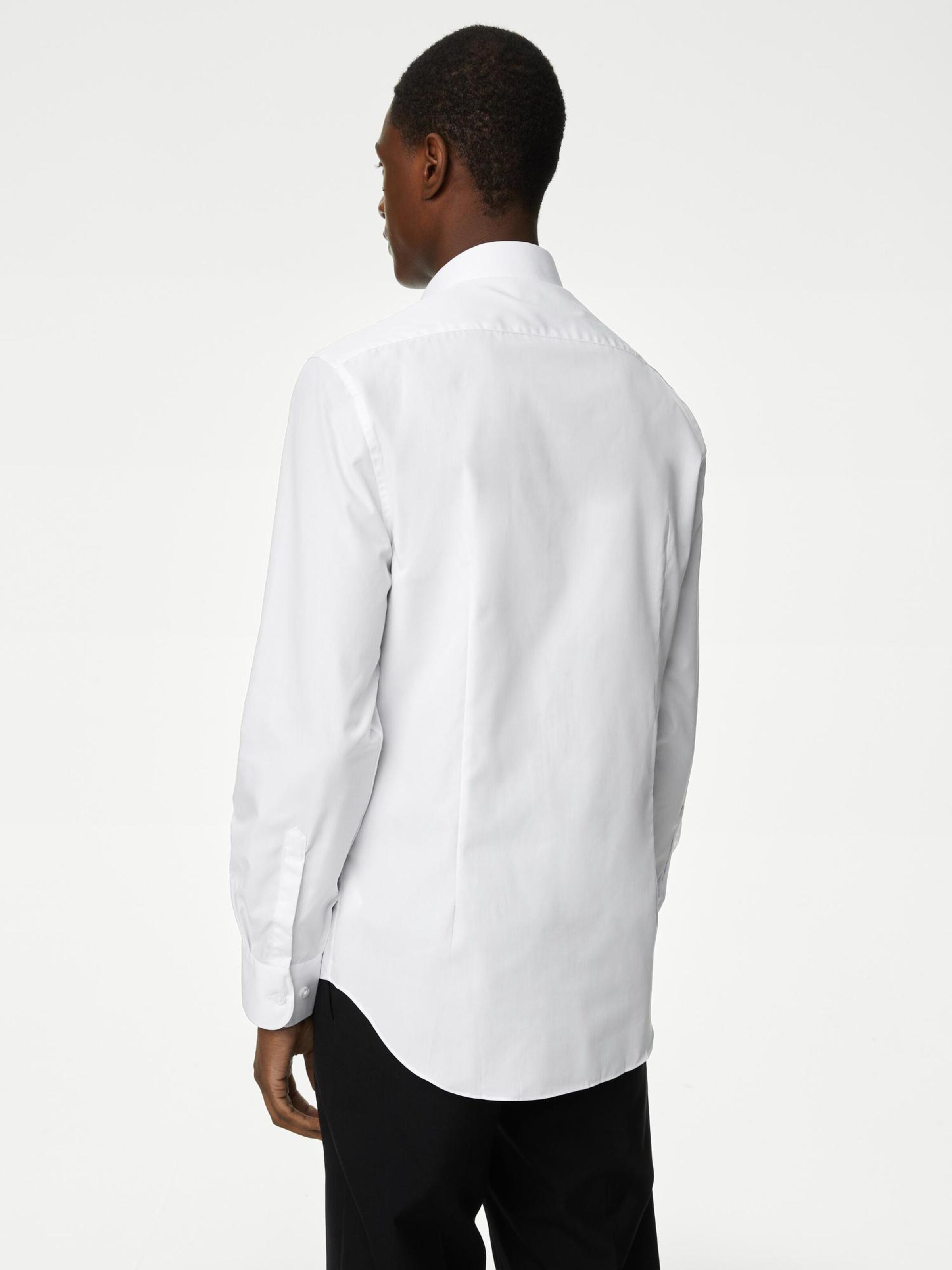 Slim fit Camicia di Marks & Spencer in bianco