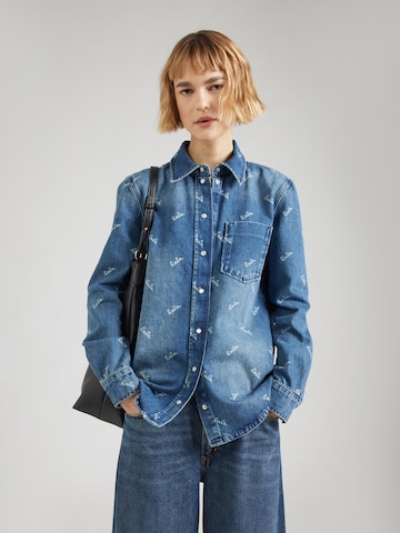 Camicia da donna 'Beks' di Lala Berlin in blu: frontale