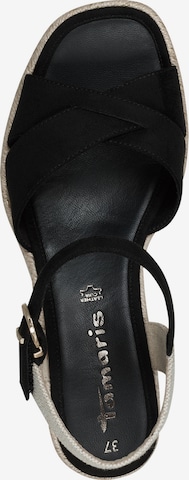 TAMARIS Sandal i svart