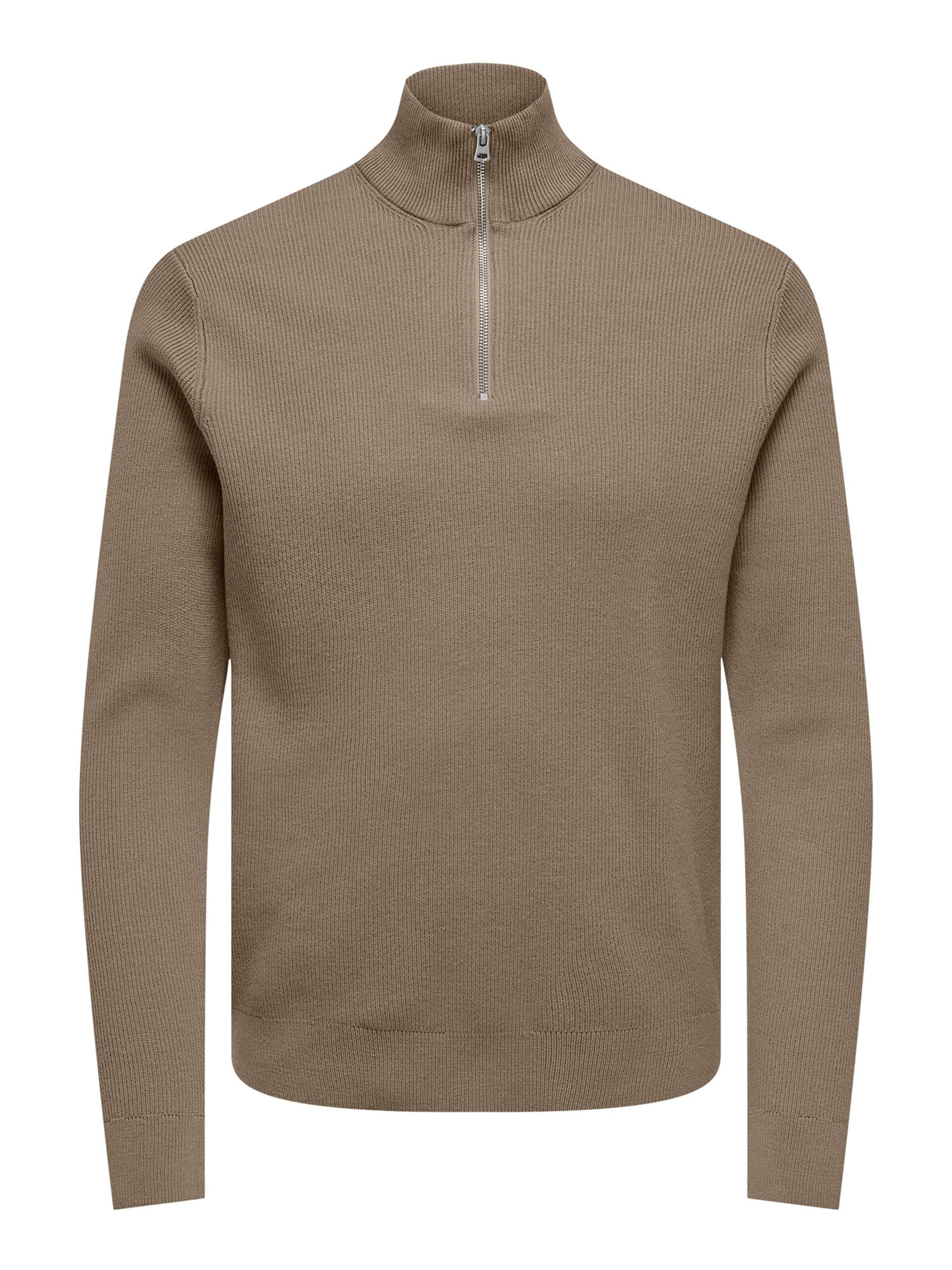 Only & Sons Sweatshirt 'Phil'‌ in Braun: Vorderseite