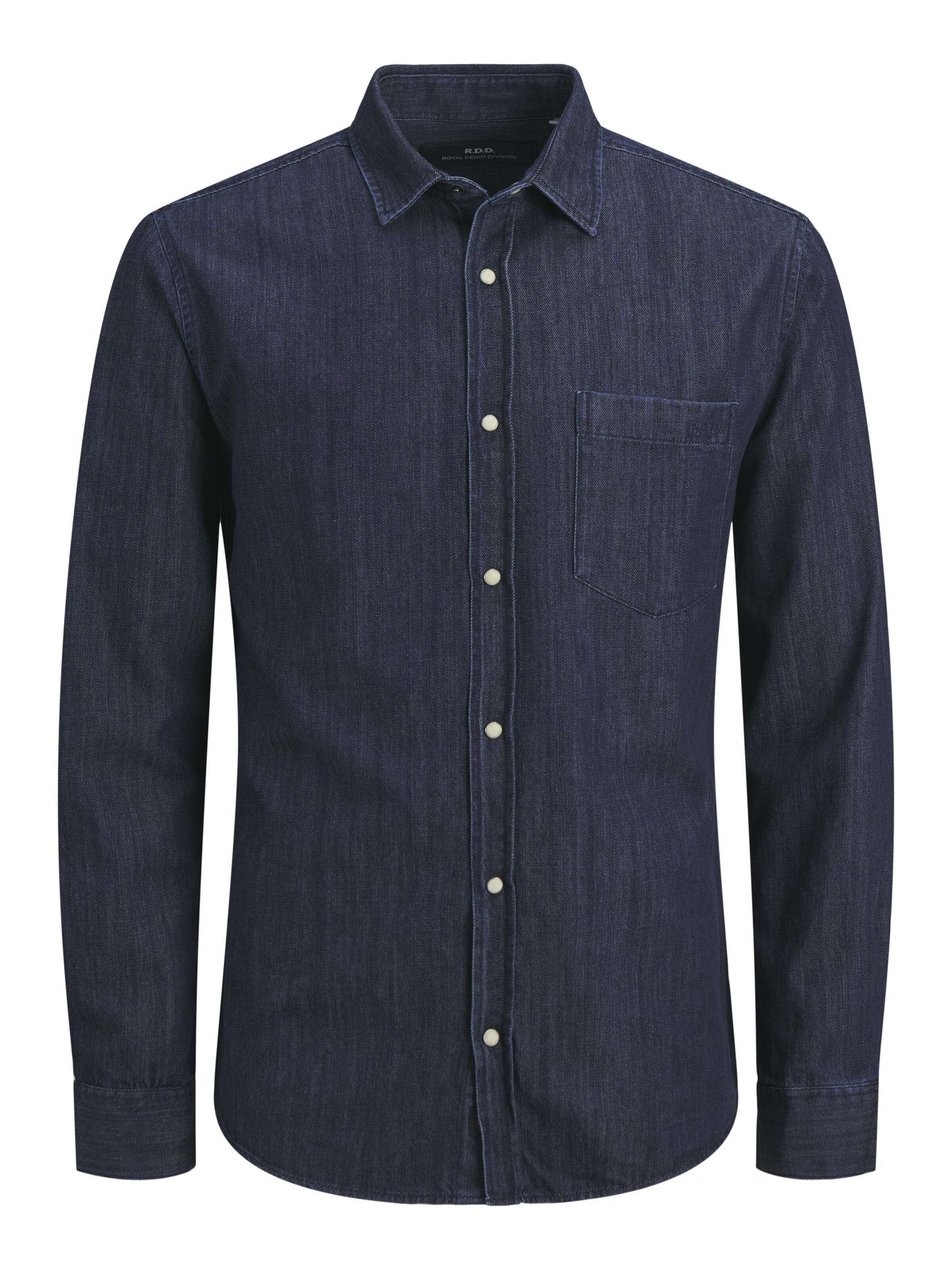 R.D.D. ROYAL DENIM DIVISION Overhemd 'RDDLESNER' in Blauw: voorkant