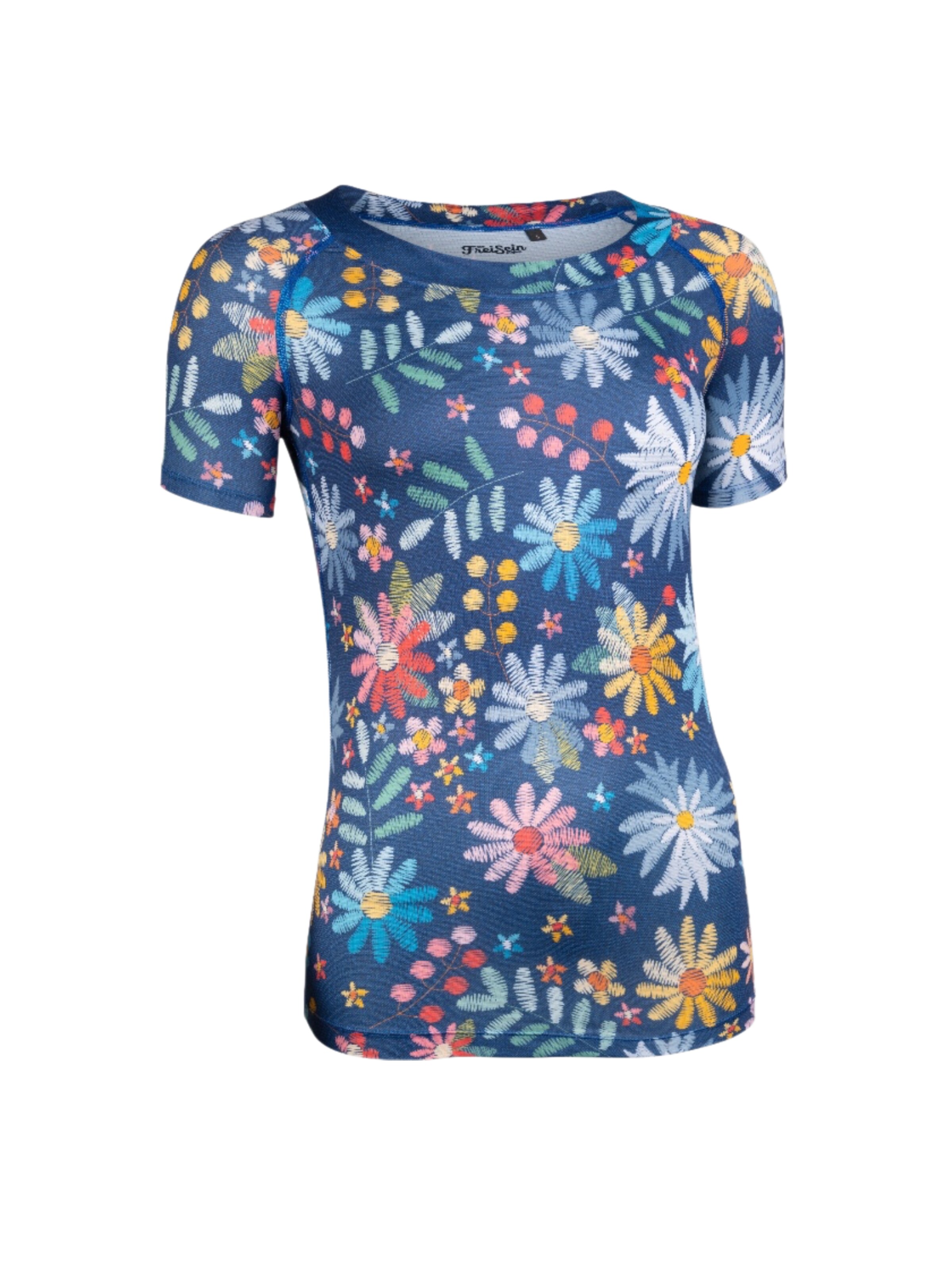 the freisein project Funktionsshirt 'LuckyGirl'‌‌‌‌‌‌‌‌ in Blau: Vorderseite