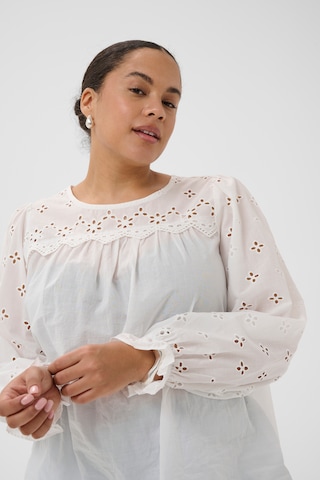 KAFFE CURVE Blouse 'KCmally' in White