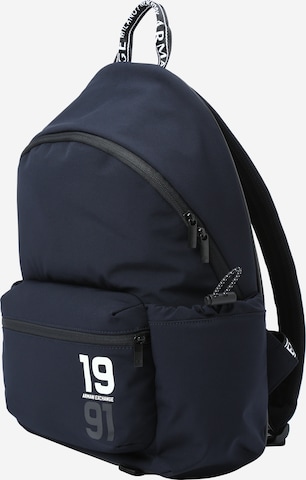 ARMANI EXCHANGE Backpack 'ZAINO' in Blue