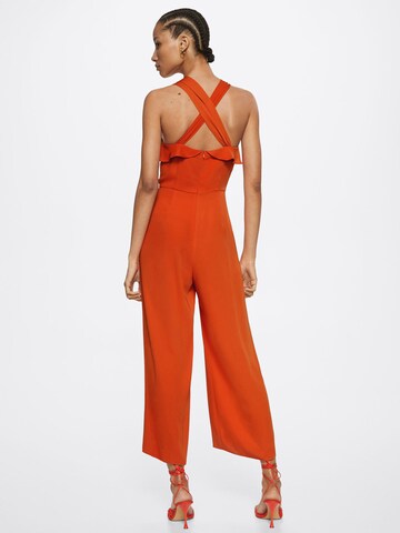 MANGO Jumpsuit 'Mirlo' in Orange