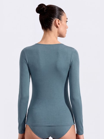 Ciocca - Camiseta térmica 'Cashmere undershirt barchetta' en verde