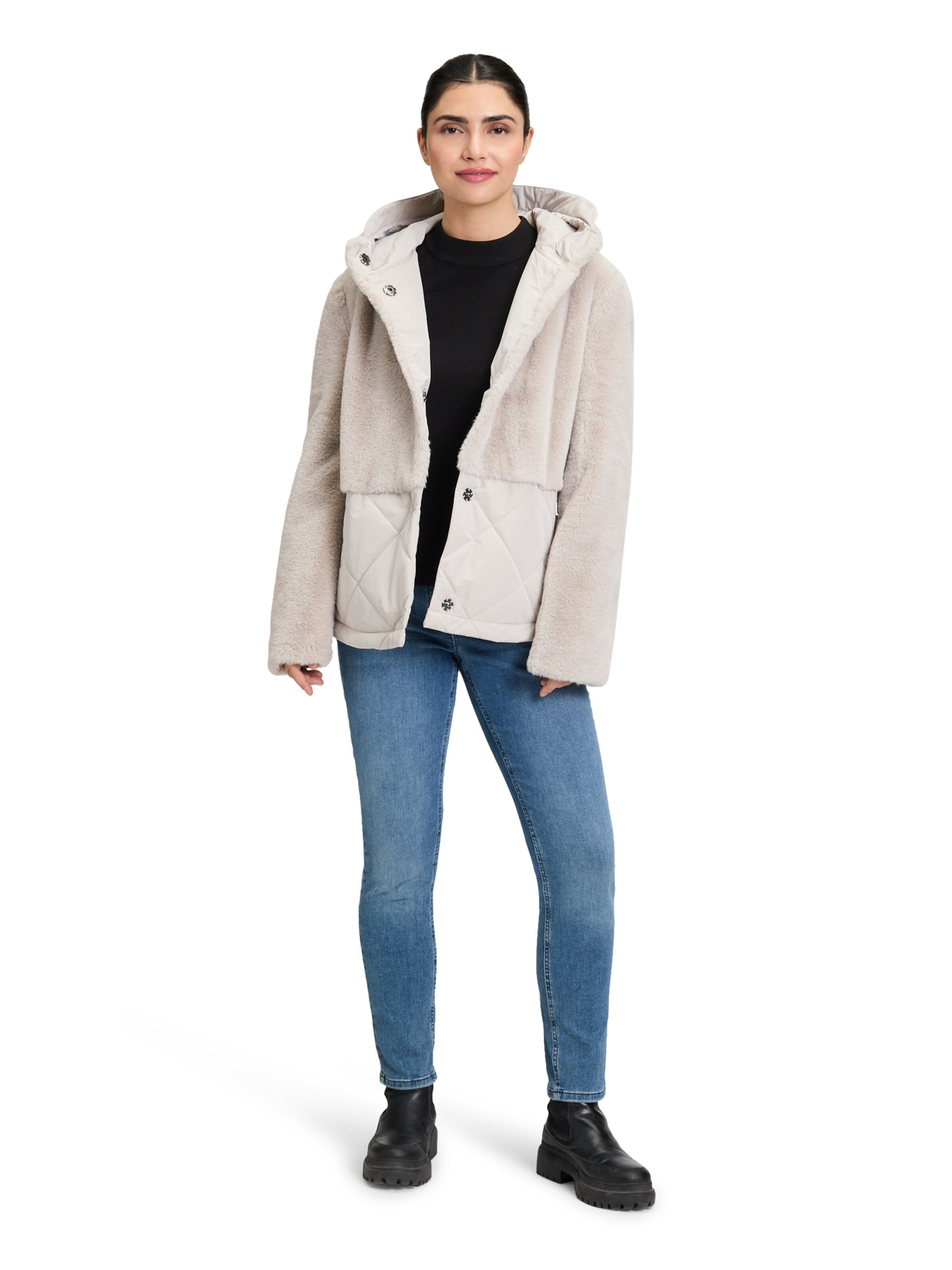 Amber & June Winter Jacket in Grey