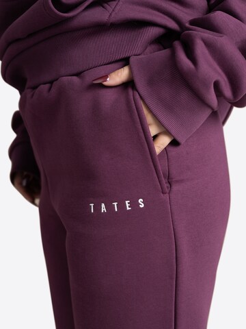 TATES Wide Leg Sporthose in Lila