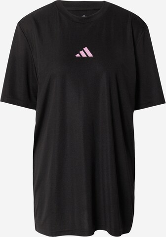 ADIDAS PERFORMANCE Funkční tričko 'Court Graphic' – černá: přední strana
