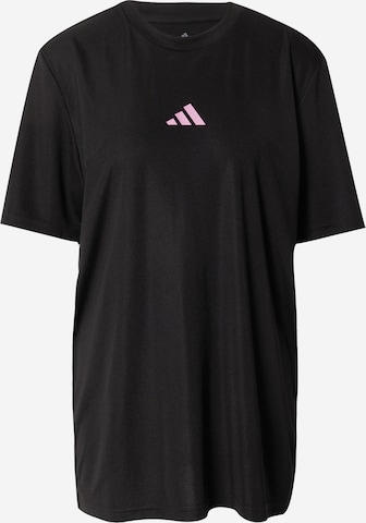 ADIDAS PERFORMANCE Functioneel shirt 'Court Graphic' in Zwart: voorkant