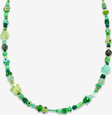 Otsu Necklace 'Pearlmania' in Green: front