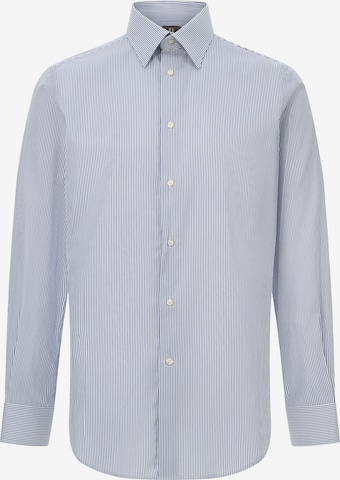 Coupe regular Chemise Boggi Milano en bleu : devant