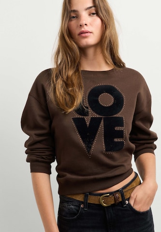 Felpa di Pepe Jeans in marrone: frontale