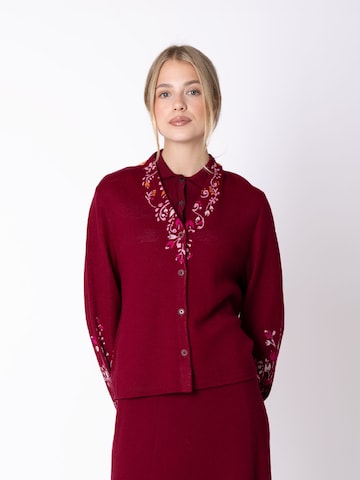 IVKO Woman Strickjacke in Rot: Vorderseite