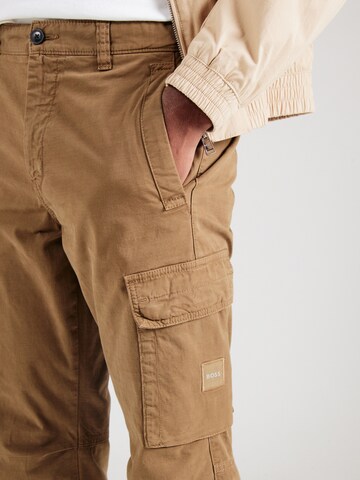 Regular Pantalon cargo 'Sisla 8' BOSS en vert