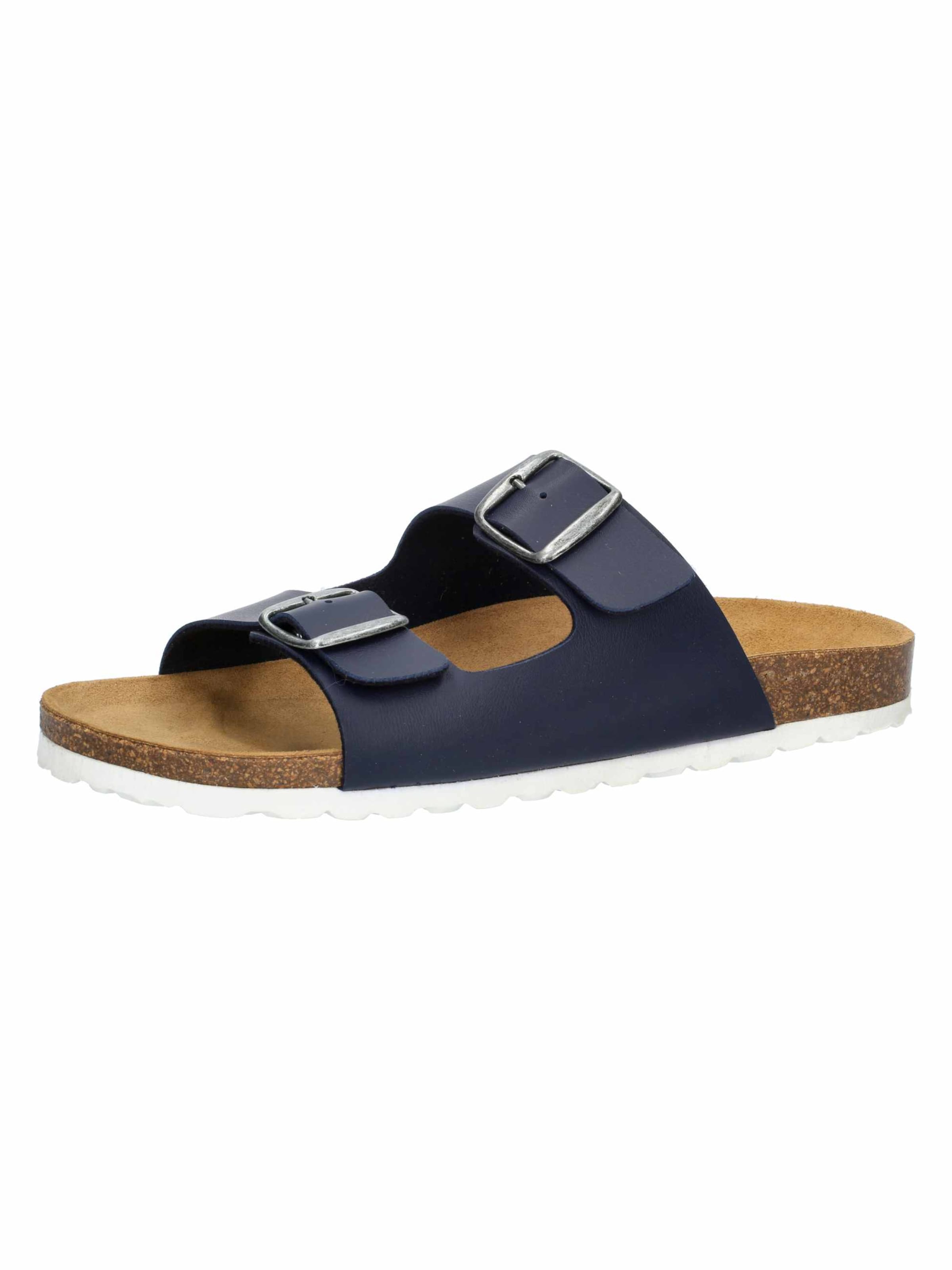LICO Pantolette 'Bioline' in Blau: Vorderseite