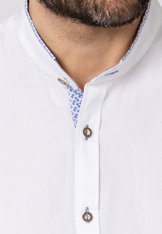 STOCKERPOINT Comfort fit Traditional Button Up Shirt 'Raffa' in White