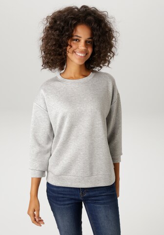 Aniston CASUAL Sweatshirt in Grey: front
