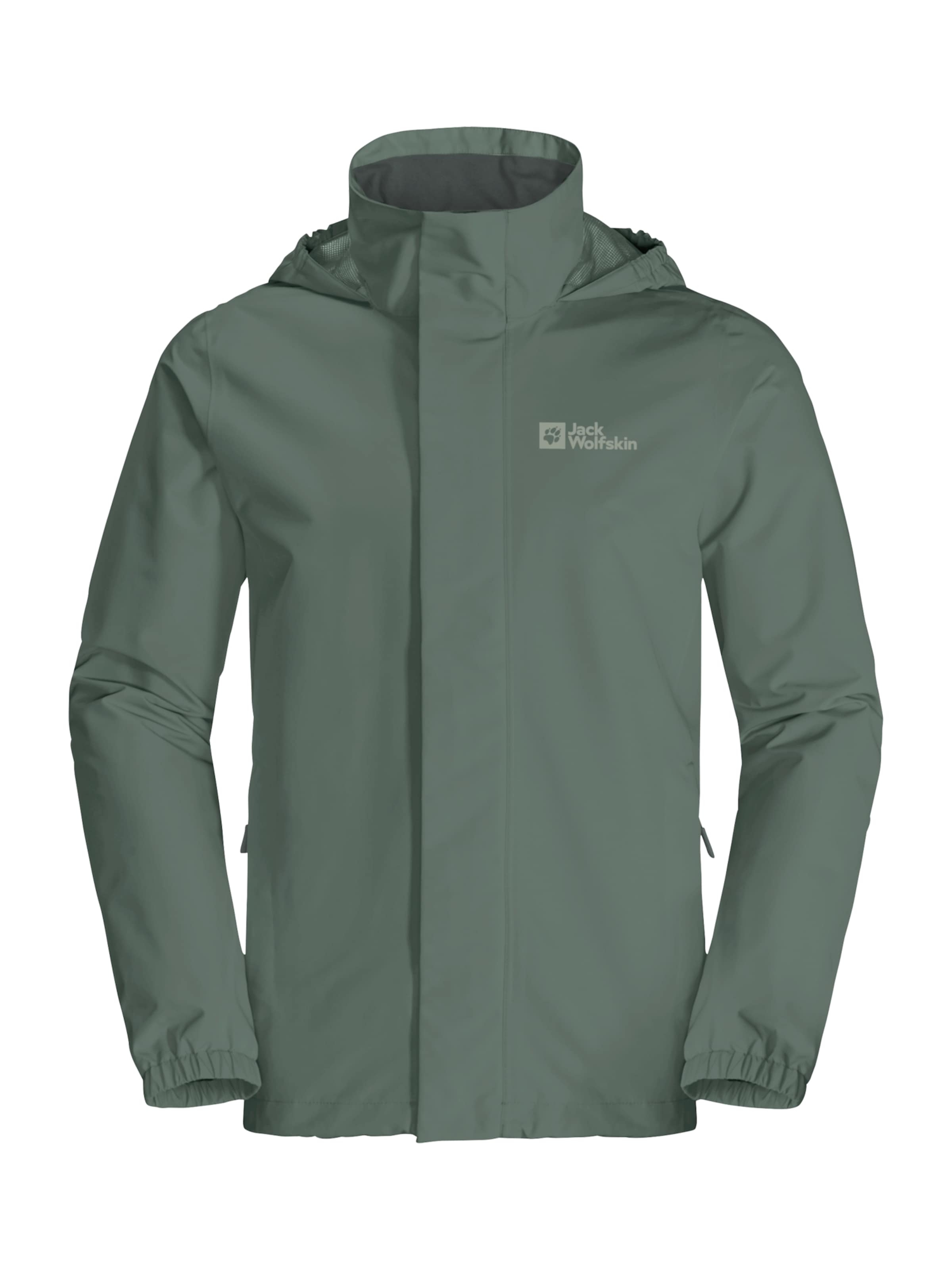 Veste outdoor 'STORMY POINT' JACK WOLFSKIN en vert : devant