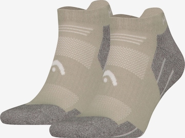 Chaussettes de sport HEAD en beige : devant