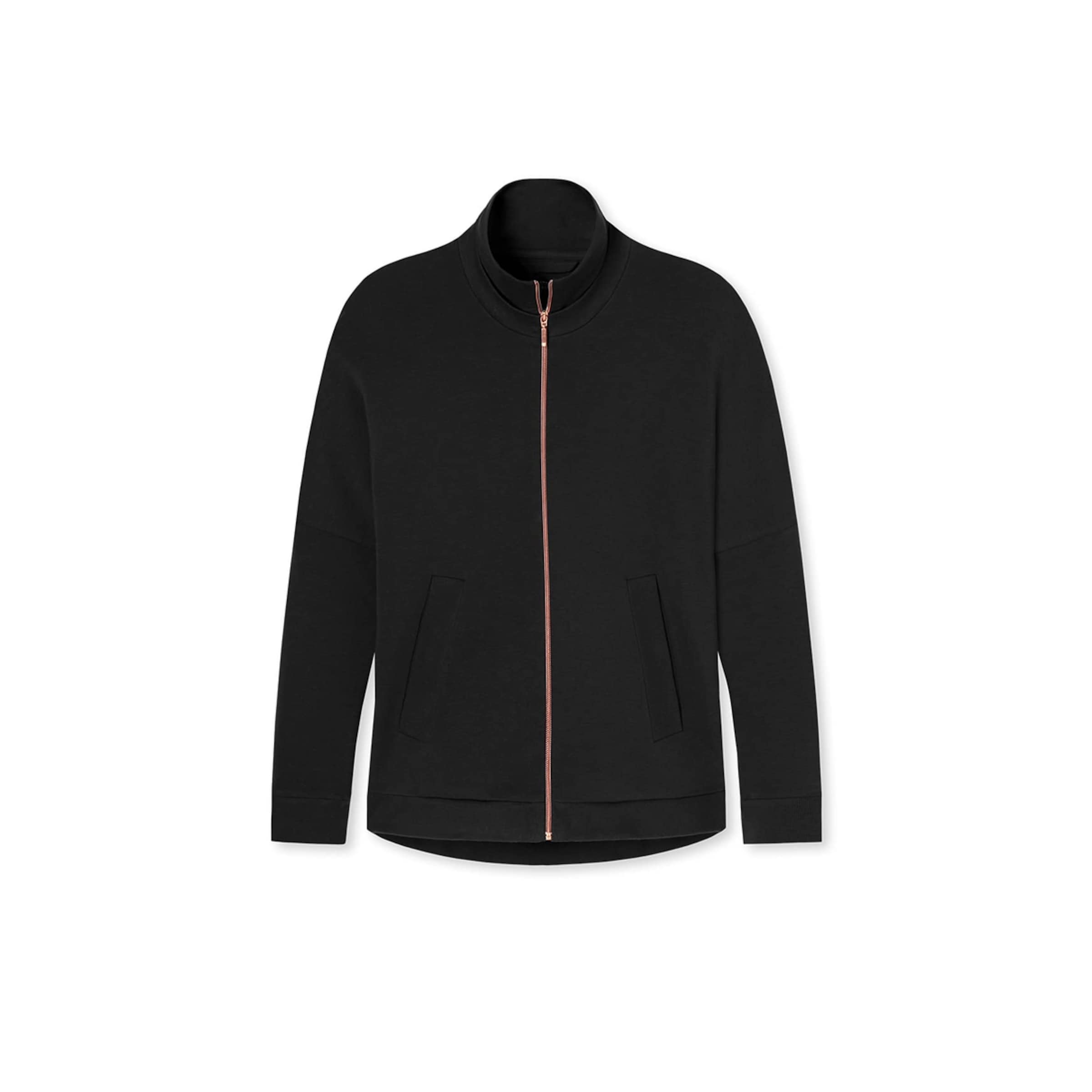 Veste de survêtement SCHIESSER en noir : devant