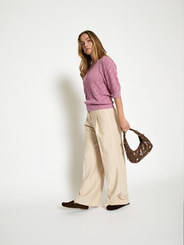 Pullover 'Lamina' di minus in lilla