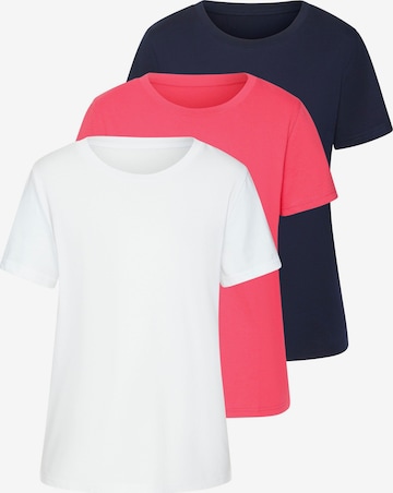 BEACH TIME T-shirt i rosa: framsida