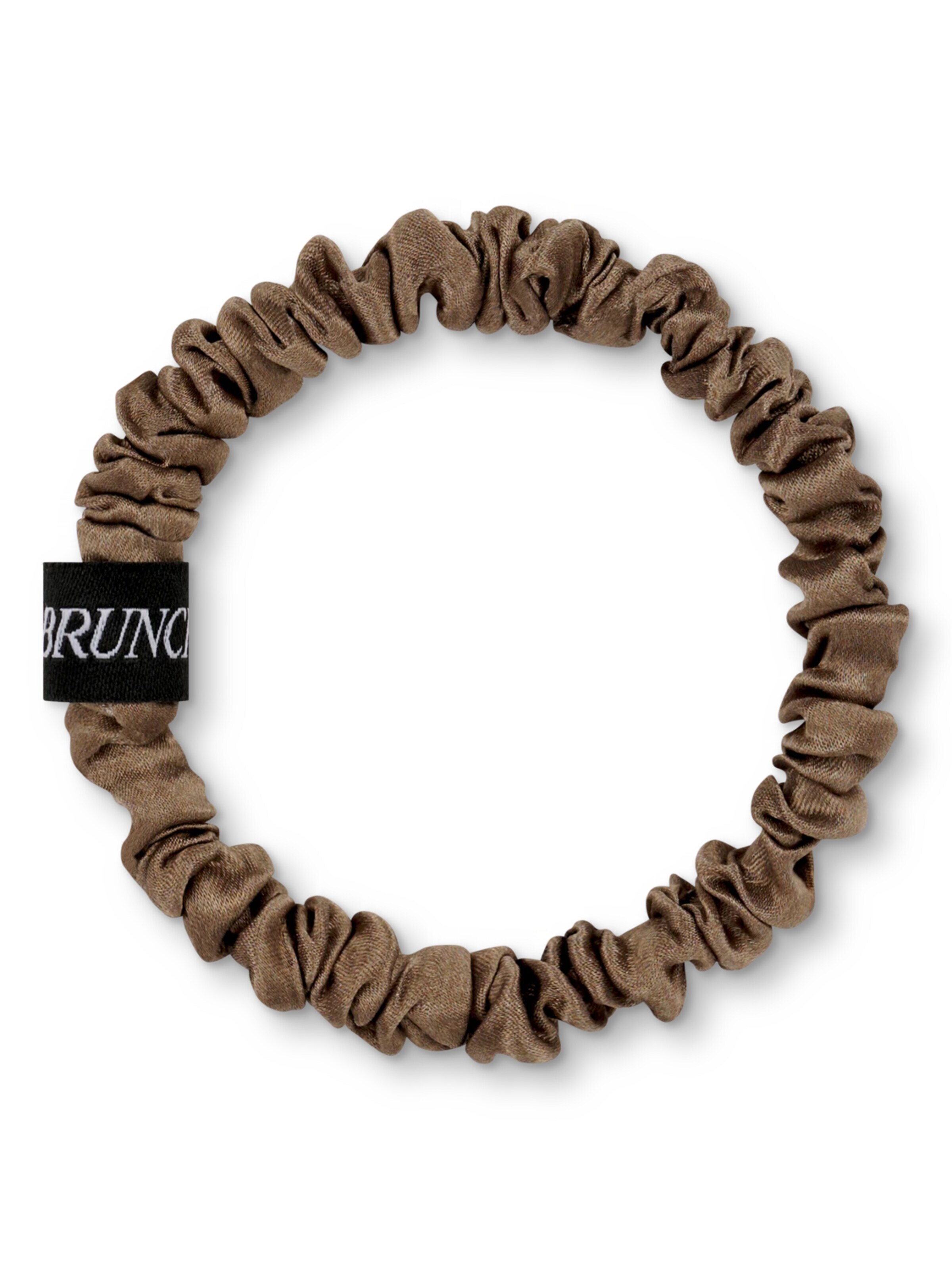 Ornement pour cheveux 'Snake Skin' BRUNCHIES® en marron : devant