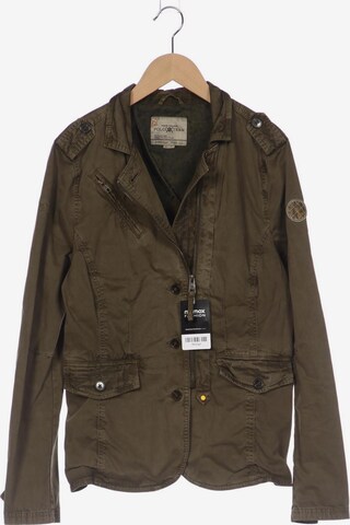TOM TAILOR DENIM Jacket & Coat in XL in Green: front