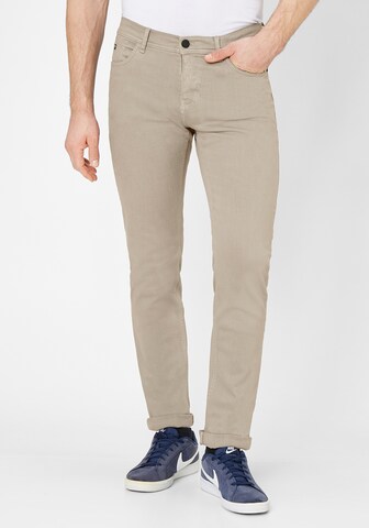 REDPOINT Slimfit Hose in Beige: predná strana