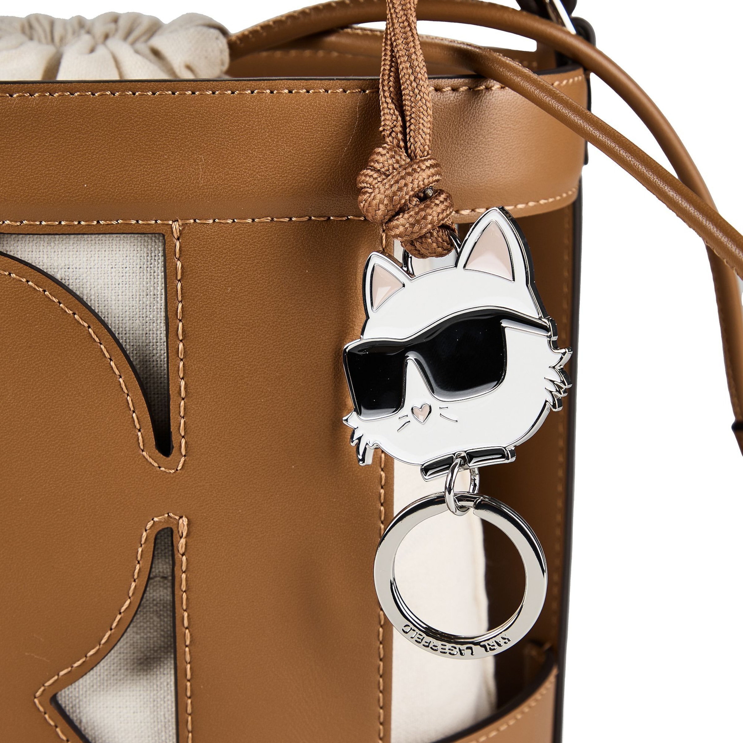 Borsa a spalla 'Ikon' di Karl Lagerfeld in marrone