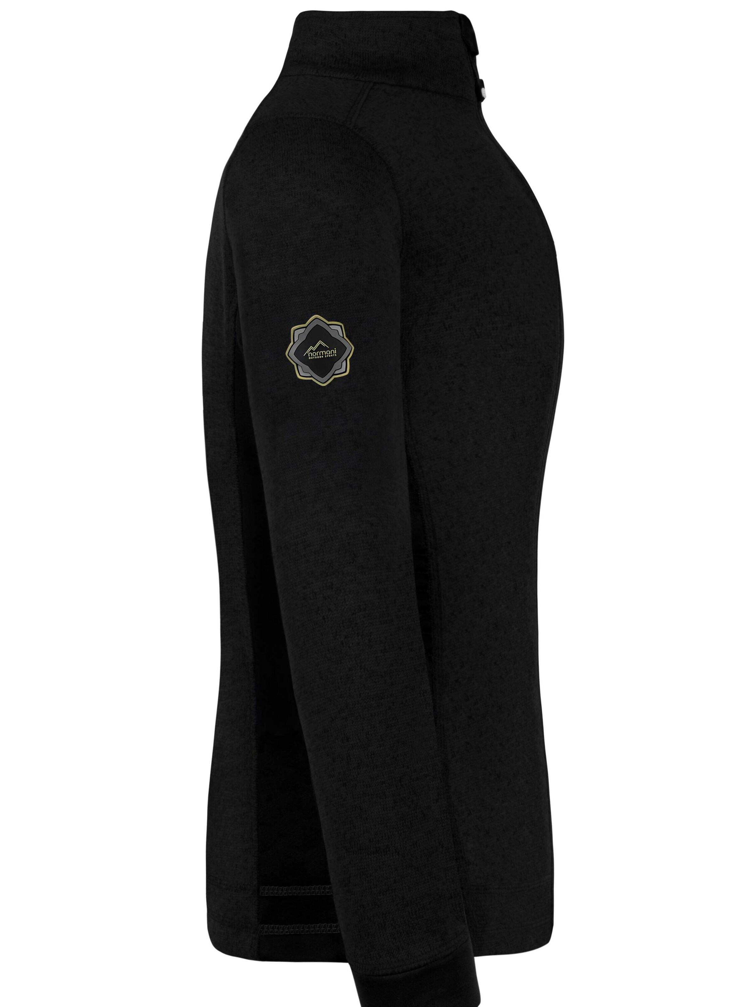 normani Funktionsfleecejacke in Schwarz