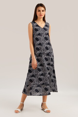 Finn Flare Dress in Blue: front