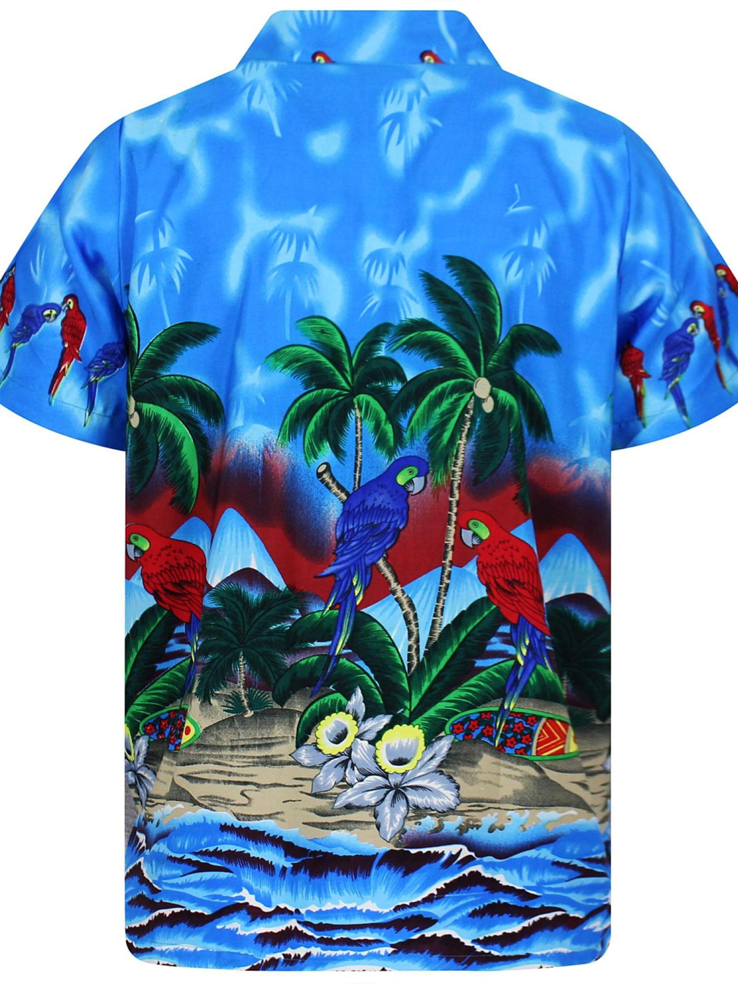 Maglietta 'Parrot' di King Kameha in blu