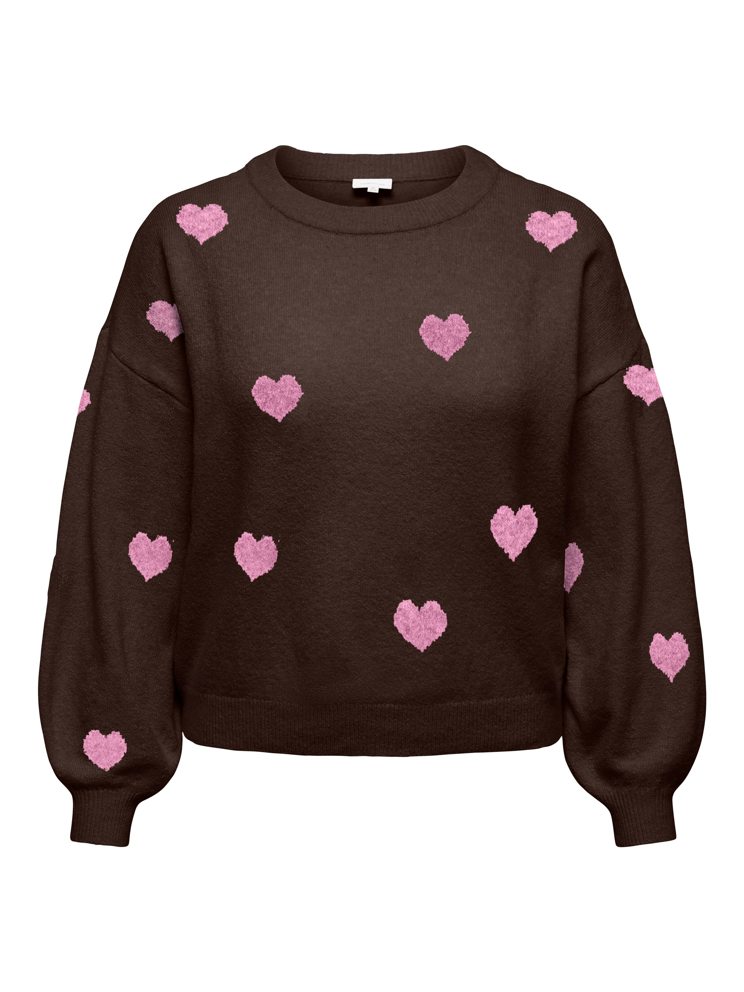 ONLY Carmakoma Pullover in Braun: Vorderseite