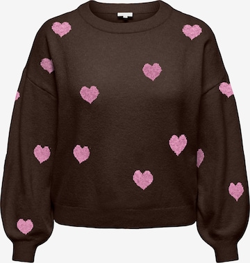 ONLY Carmakoma Pullover in Braun: Vorderseite