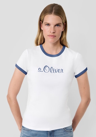 s.Oliver - Camisa 'Vintage' em branco: frente