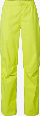 VAUDE Outdoorhose 'Drop' in Gelb: Vorderseite