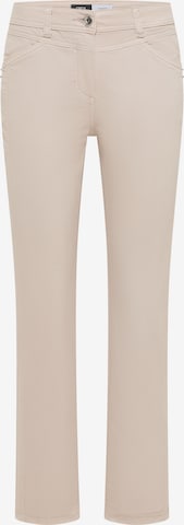 CECIL Slimfit Hose in Beige: Vorderseite
