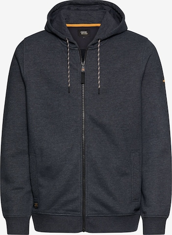 CAMEL ACTIVE - Sudadera con cremallera en azul: frente