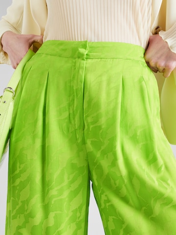 SELECTED FEMME Wide Leg Bukser med lægfolder 'CONSTANZA' i grøn