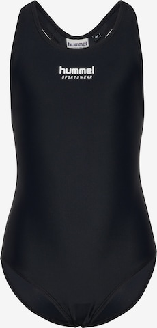 Hummel Swimsuit 'JR Solid' in Black: front