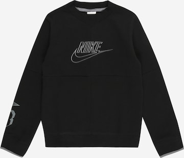 Nike Sportswear Sweatshirt in Black: front