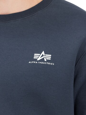ALPHA INDUSTRIES Sweatshirt 'Basic Small Logo'‌ in Blau