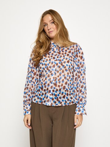 Peppercorn Blouse 'PCFatima' in Blauw: voorkant